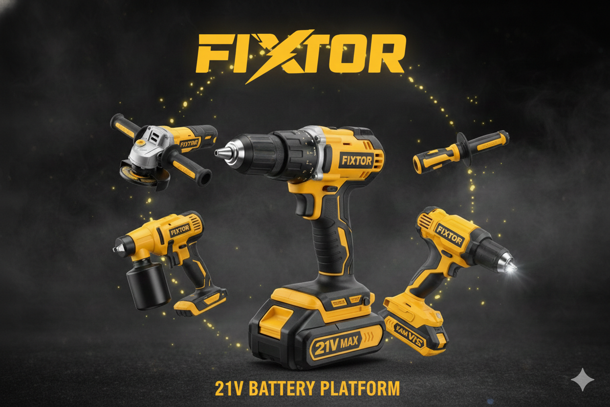 Plataforma de Bateria FIXTOR 21V